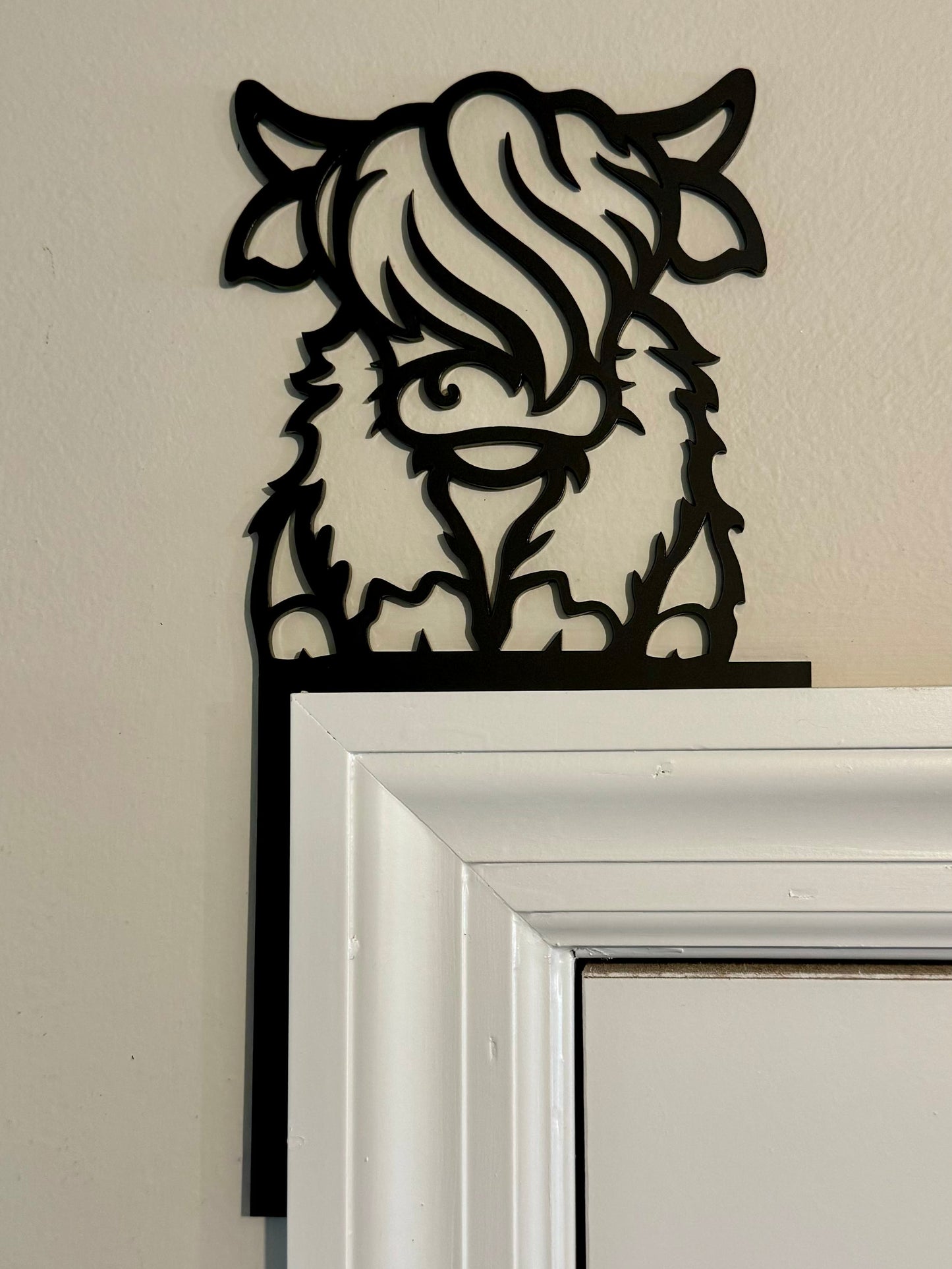 Highland Cow Door Corner