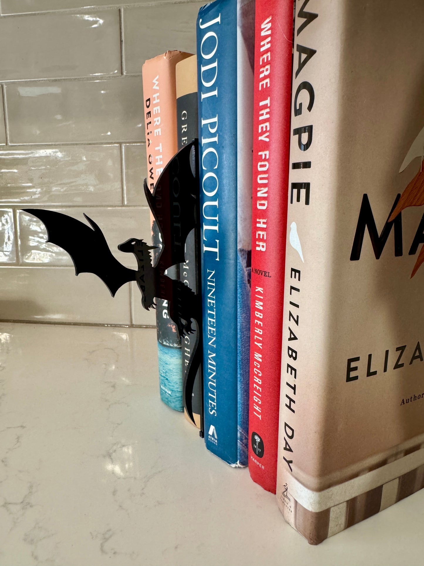 Dragon Bookshelf Silhouette