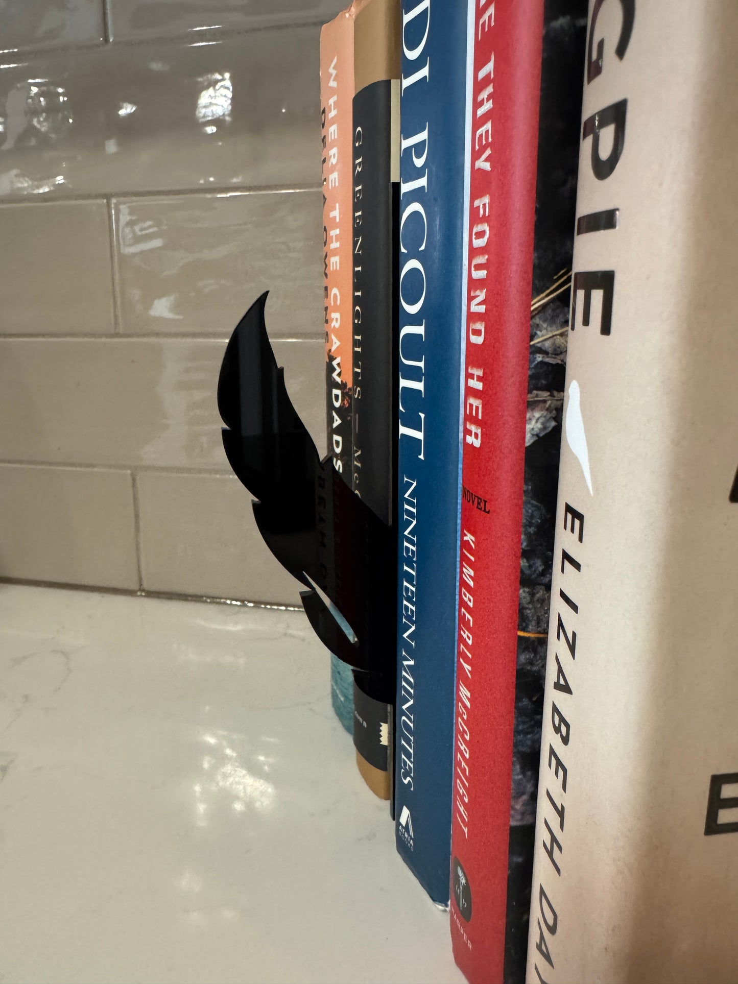 Feather Bookshelf Silhouette