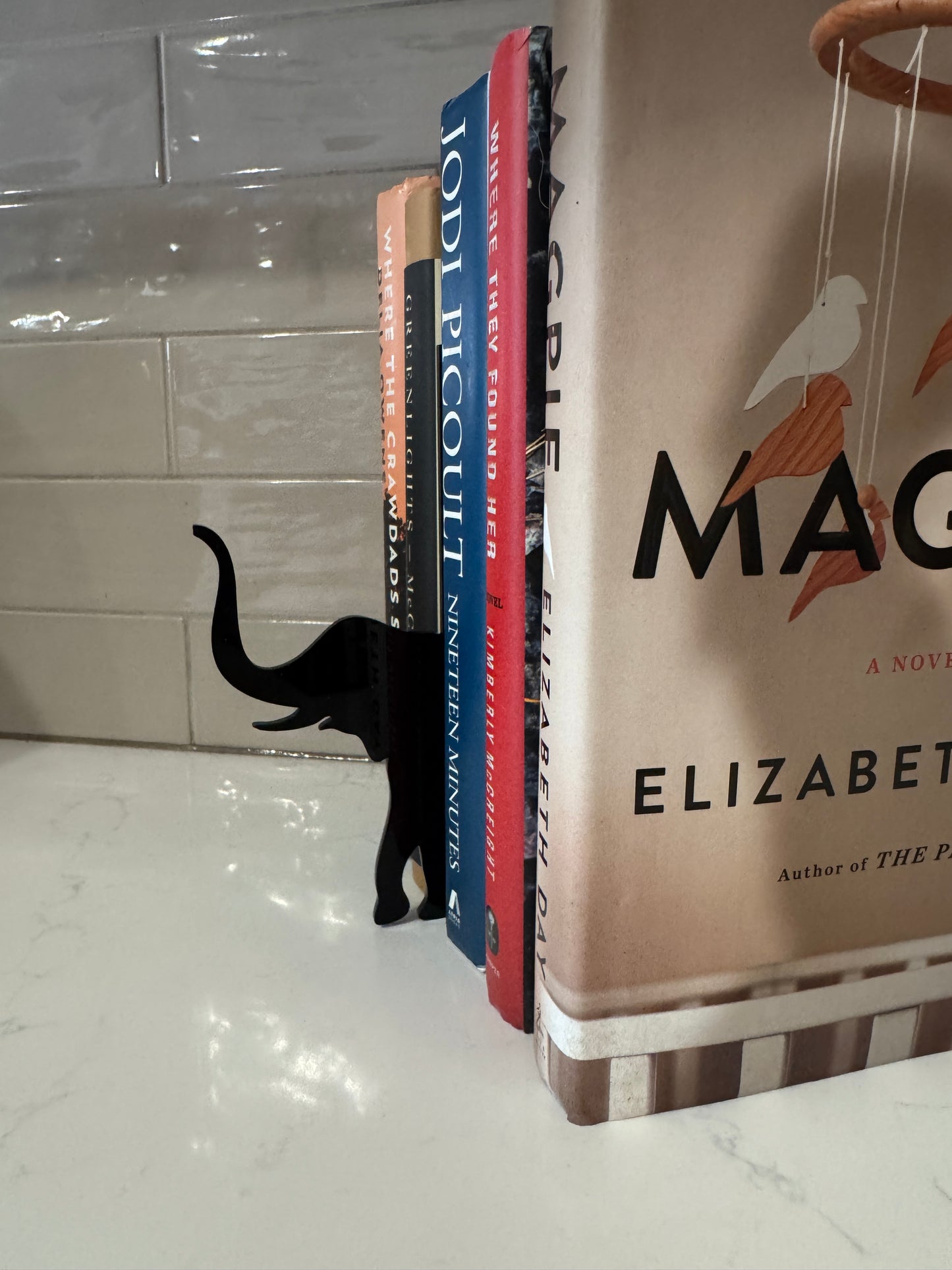 Elephant Bookshelf Silhouette