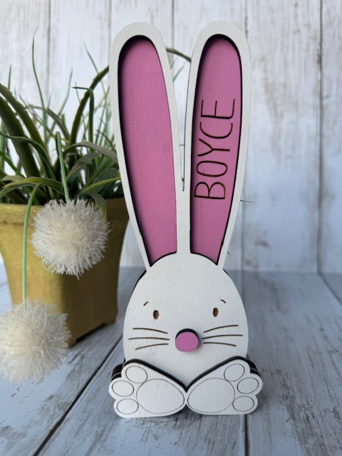 Personalized Easter Bunny Shelf Sitter