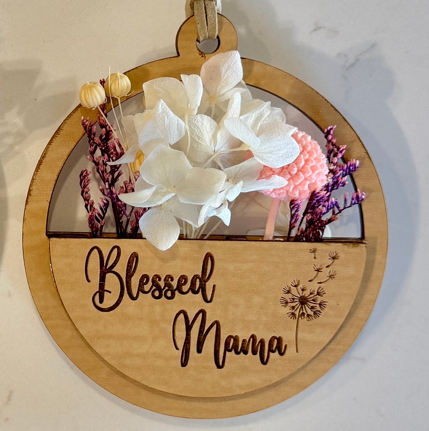 Ornament & Car Charm with Dried Flower Pockets