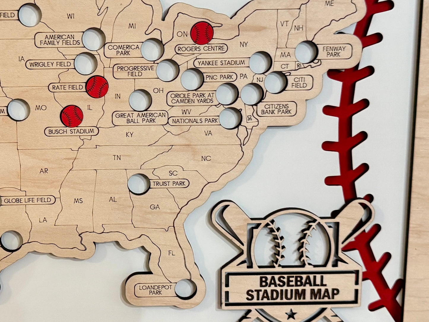 MLB Baseball Stadium Map