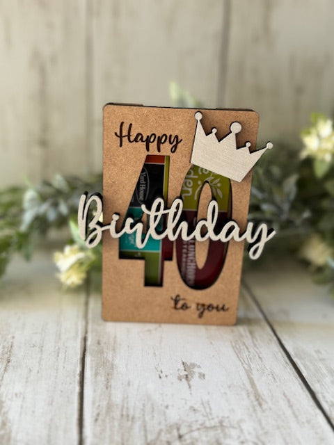 Happy # Birthday Gift Card Holder