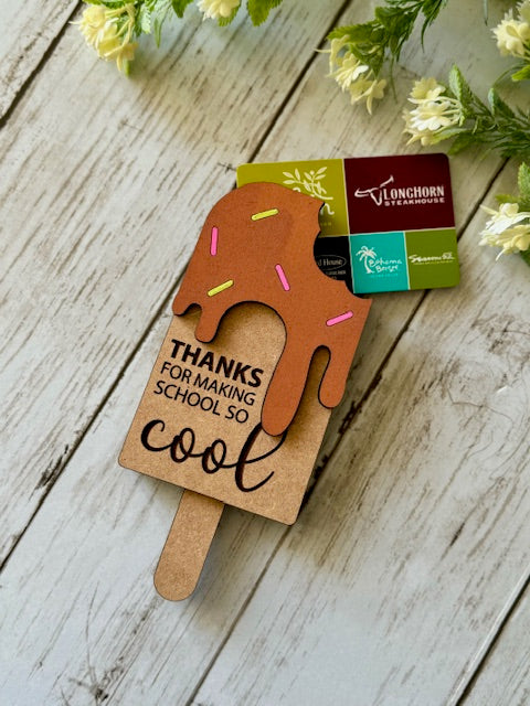 Teacher Appreciation Gift Card Holder