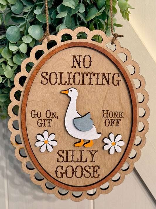Goose "No Soliciting" Signs