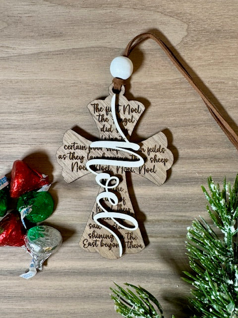 Noel Cross Ornament