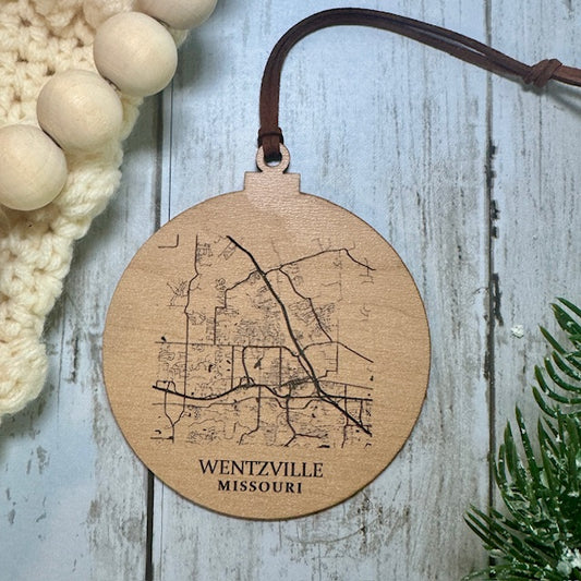 City of Wentzville Map Ornament