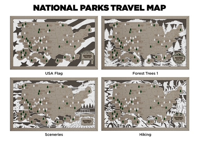 National Parks Travel Map