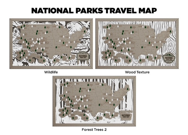 National Parks Travel Map