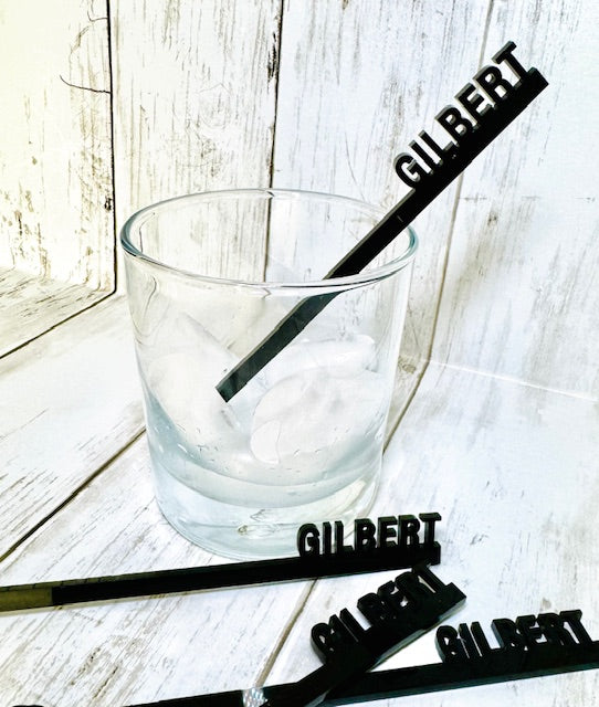 Personalized Drink Stirrers